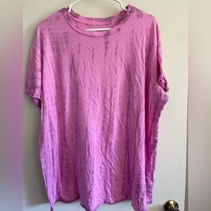 Colsie Pink Tie Dye Short Sleeve Shirt, very soft and light. Side XL